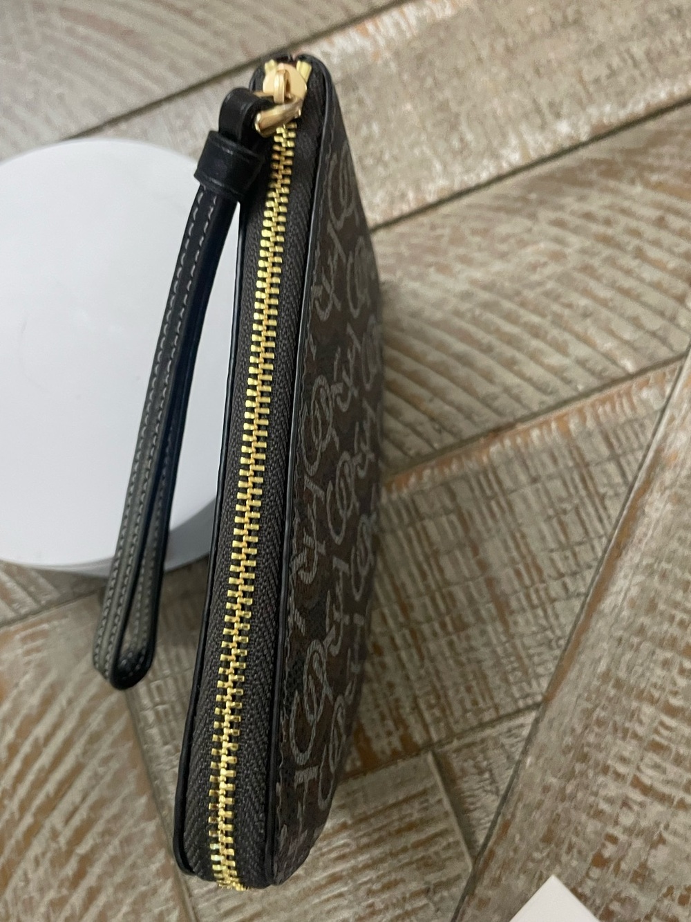 NWT Coach Corner Zip Wristlet with Coach Monogram Print (Style Number CF548) - Picture 3 of 7